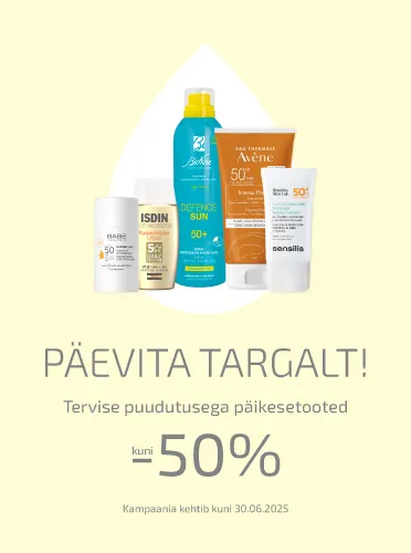 Päikesetooted kuni -50%
