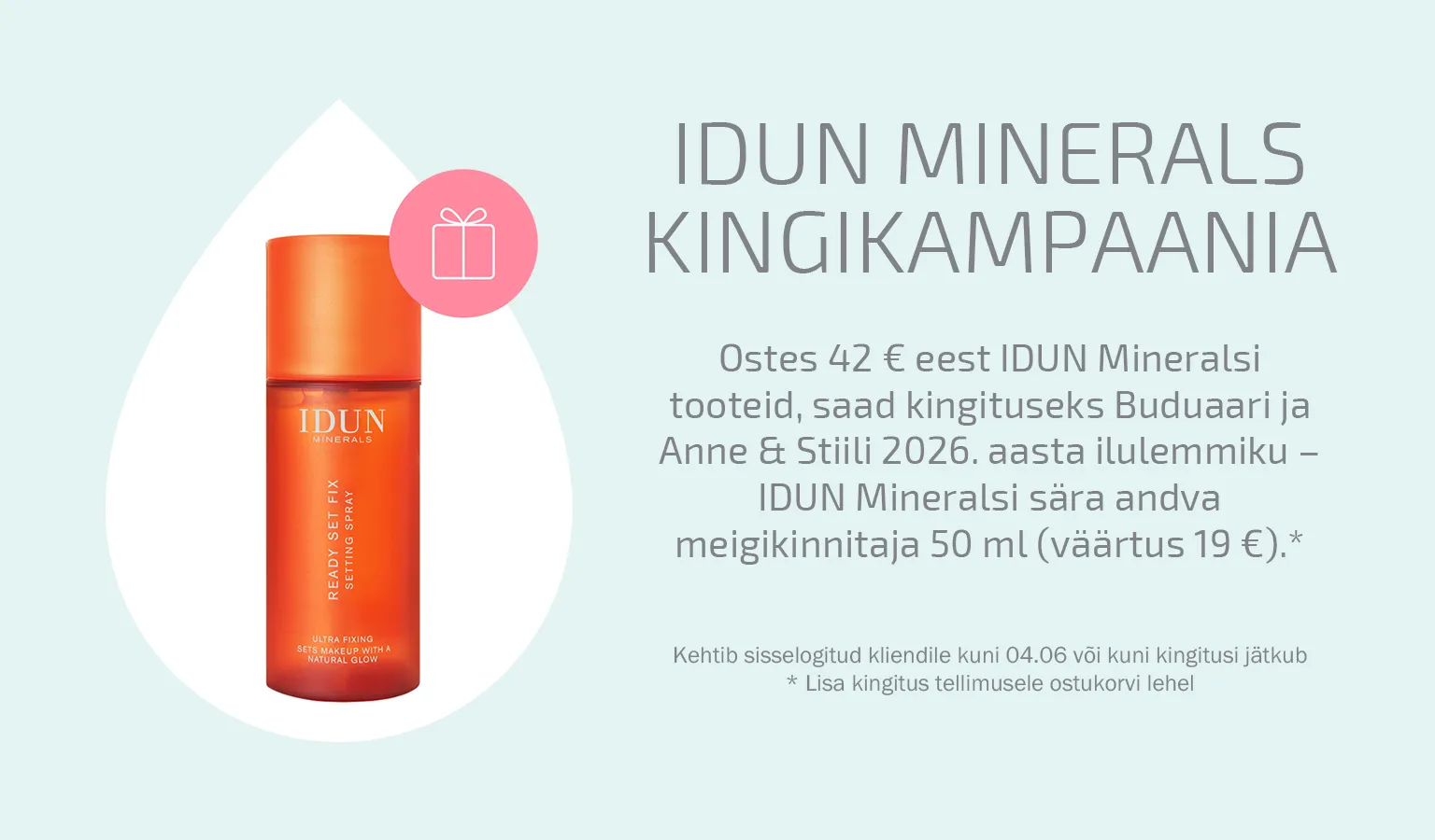 Idun Minerals kingikampaania