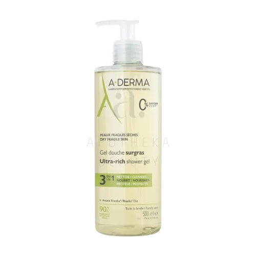 A-DERMA DUSHIGEEL KAERAEKSTRAKTIGA 500ML