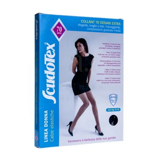 SCUDOTEX SUKKPÜKSID 70DEN T3 NERO