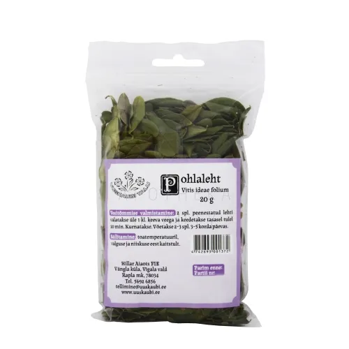 POHLALEHED (VITIS-IDAEAE FOLIA) 20G