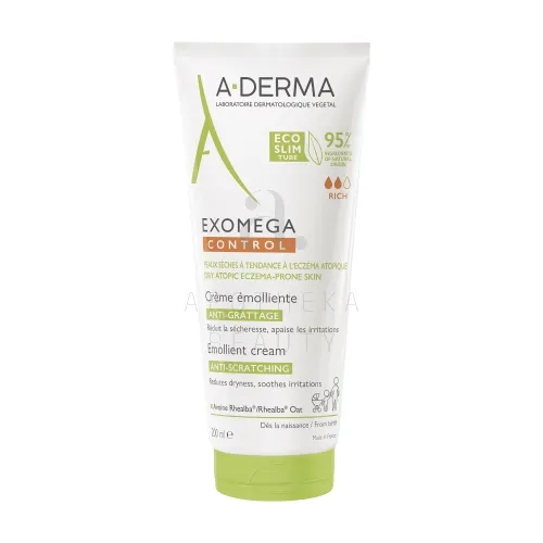 A-DERMA EXOMEGA CONTROL KREEM ATOOPILISELE NAHALE 200ML