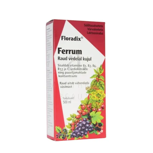 SALUS FLORADIX RAUD ÜRDI-MAHLAKONTSENTRAAT 500ML