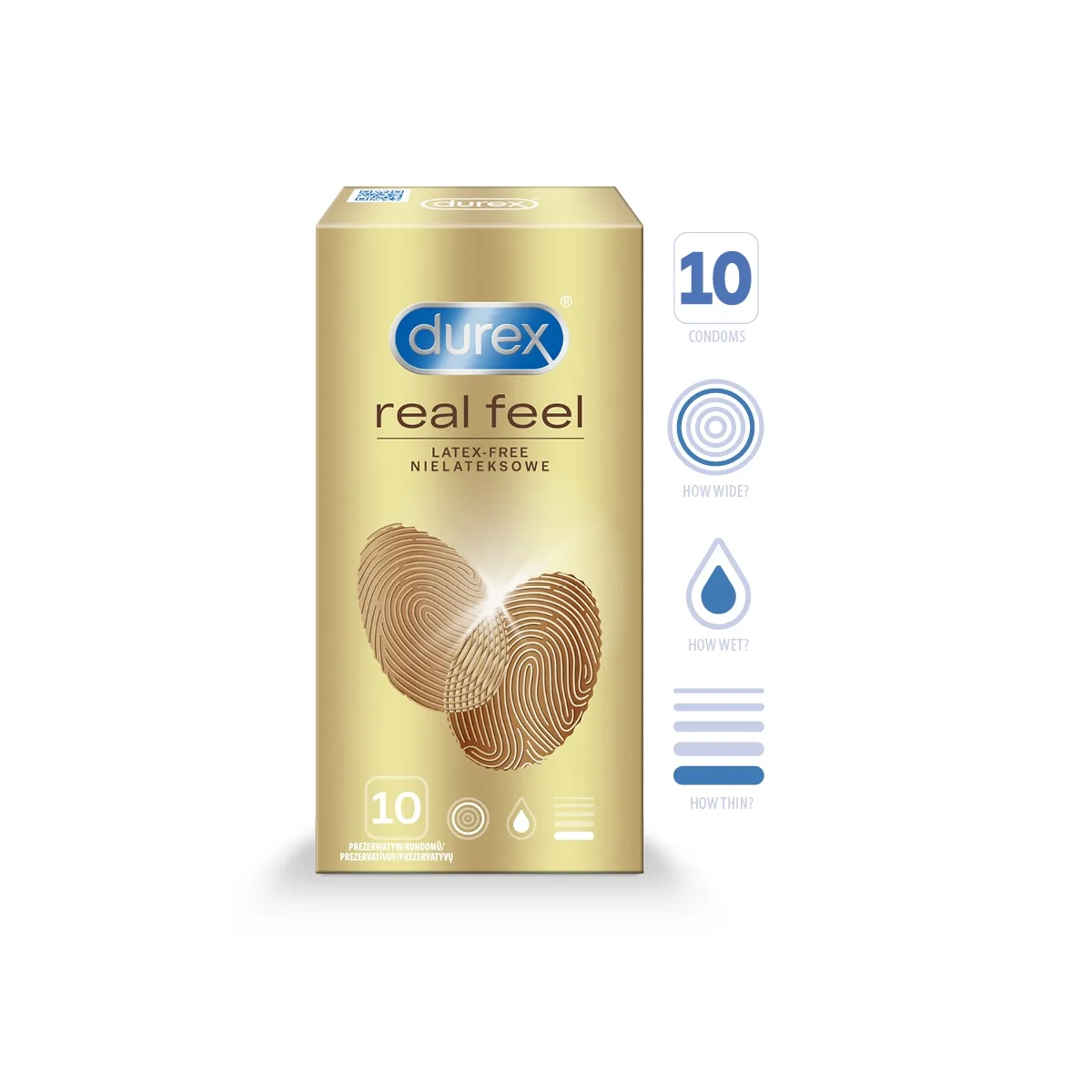 DUREX KONDOOMID REAL FEEL N10 - Tootepilt