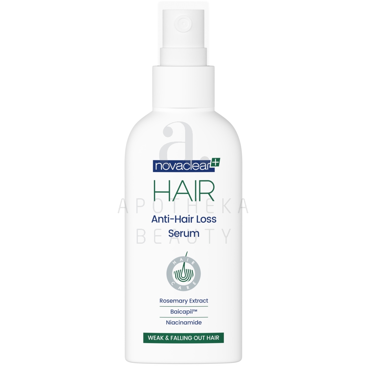 NOVACLEAR HAIR SEERUM JUUSTE VÄLJALANGEMISE VASTU 100ML - Tootepilt