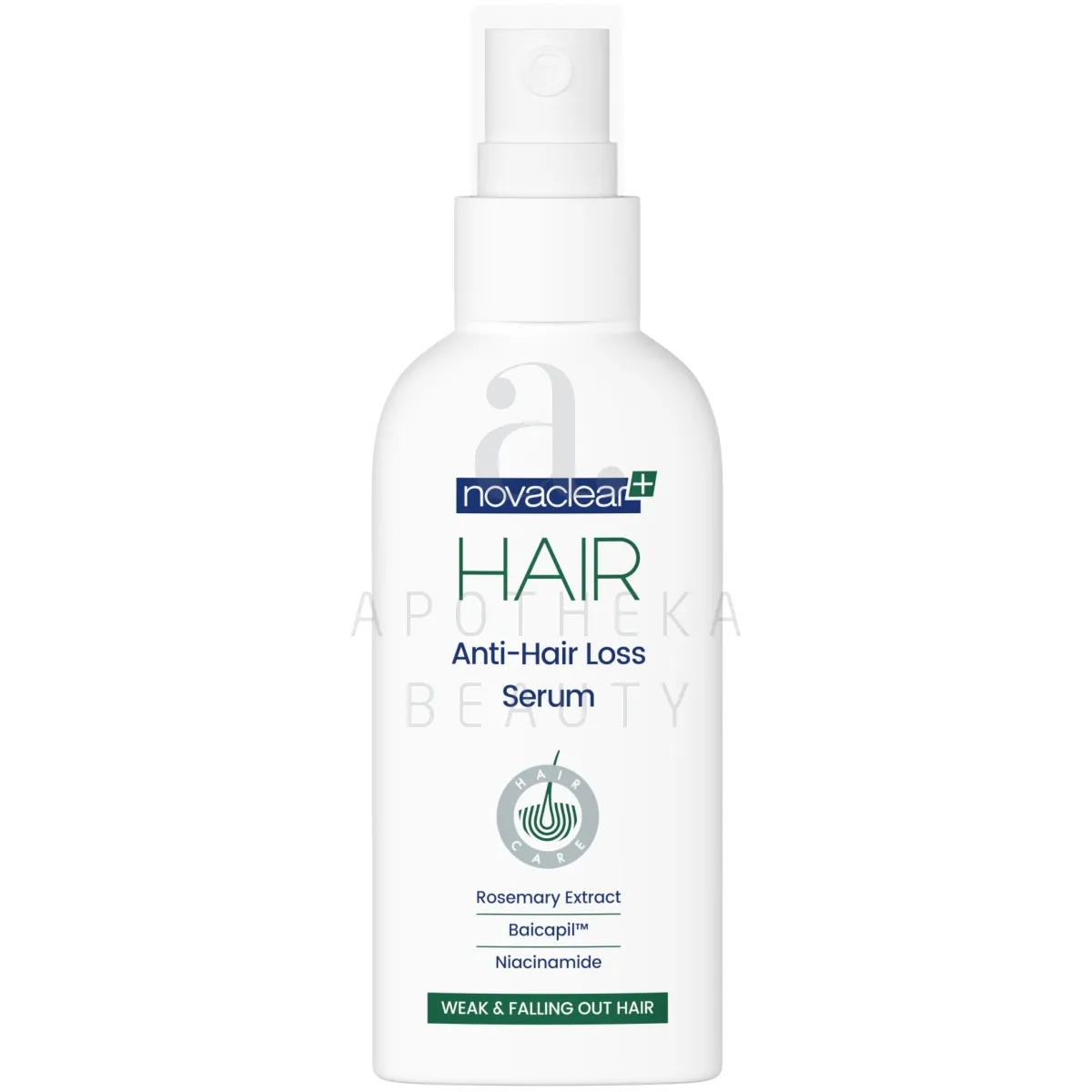 NOVACLEAR HAIR SEERUM JUUSTE VÄLJALANGEMISE VASTU 100ML - Tootepilt