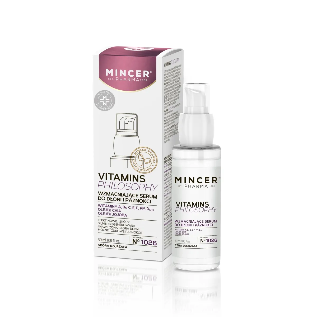 MINCER PHARMA VITAMINS PHILOSOPHY SEERUM KÄTELE 30ML