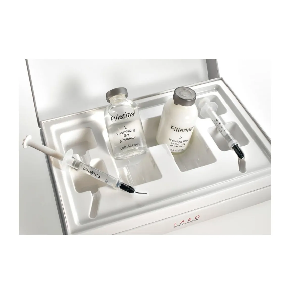 FILLERINA SEERUM NÄOLE JA KAELALE KORTSE TÄITEV II N2X30ML - Tootepilt