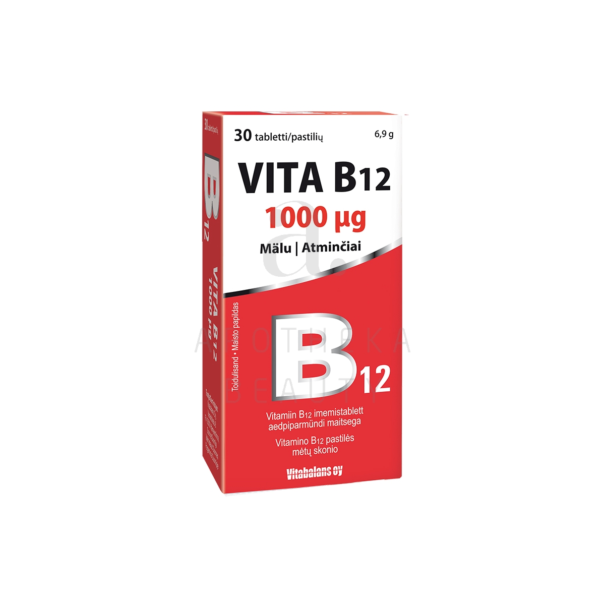 VITA B12 IMEMISTBL 1000MCG N30 - Tootepilt