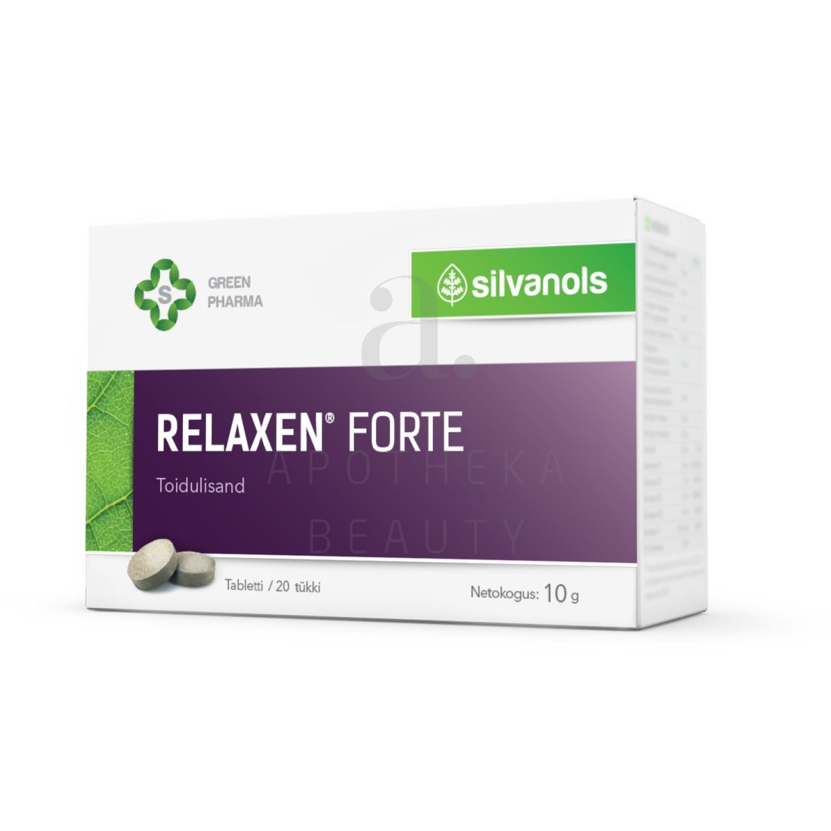 RELAXEN FORTE TBL N20 - Tootepilt