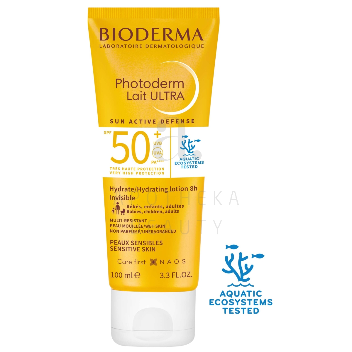 BIODERMA PHOTODERM LAIT ULTRA PÄIKESEKAITSEPIIM SPF50+ 100ML - Tootepilt