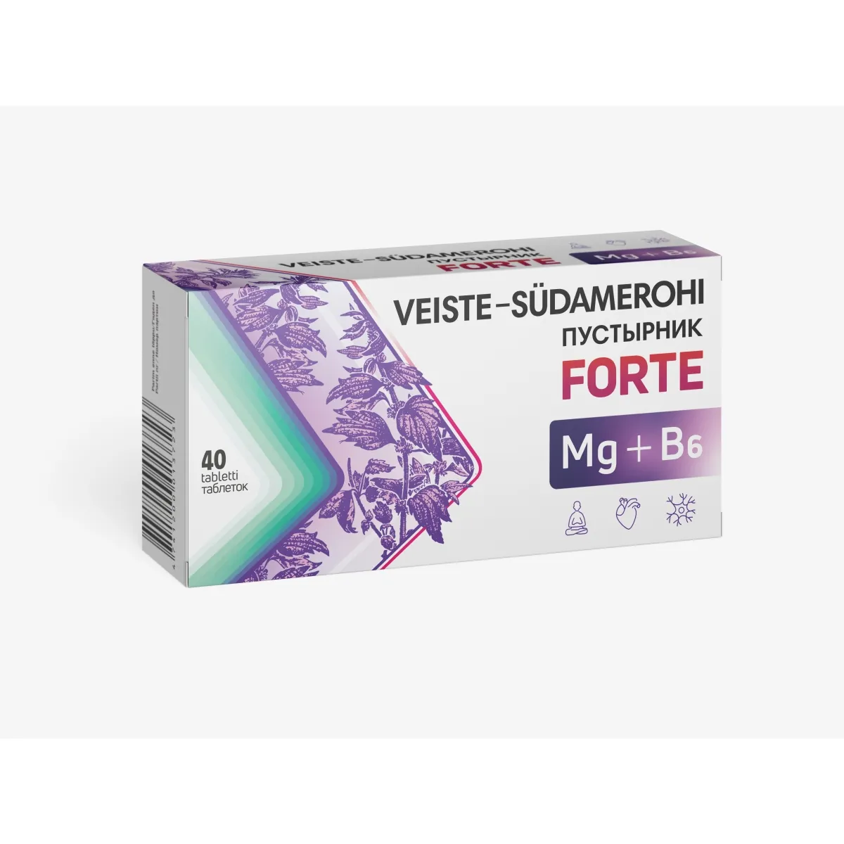 VEISTE-SÜDAMEROHI FORTE+MG+B6 TBL N40 - Tootepilt