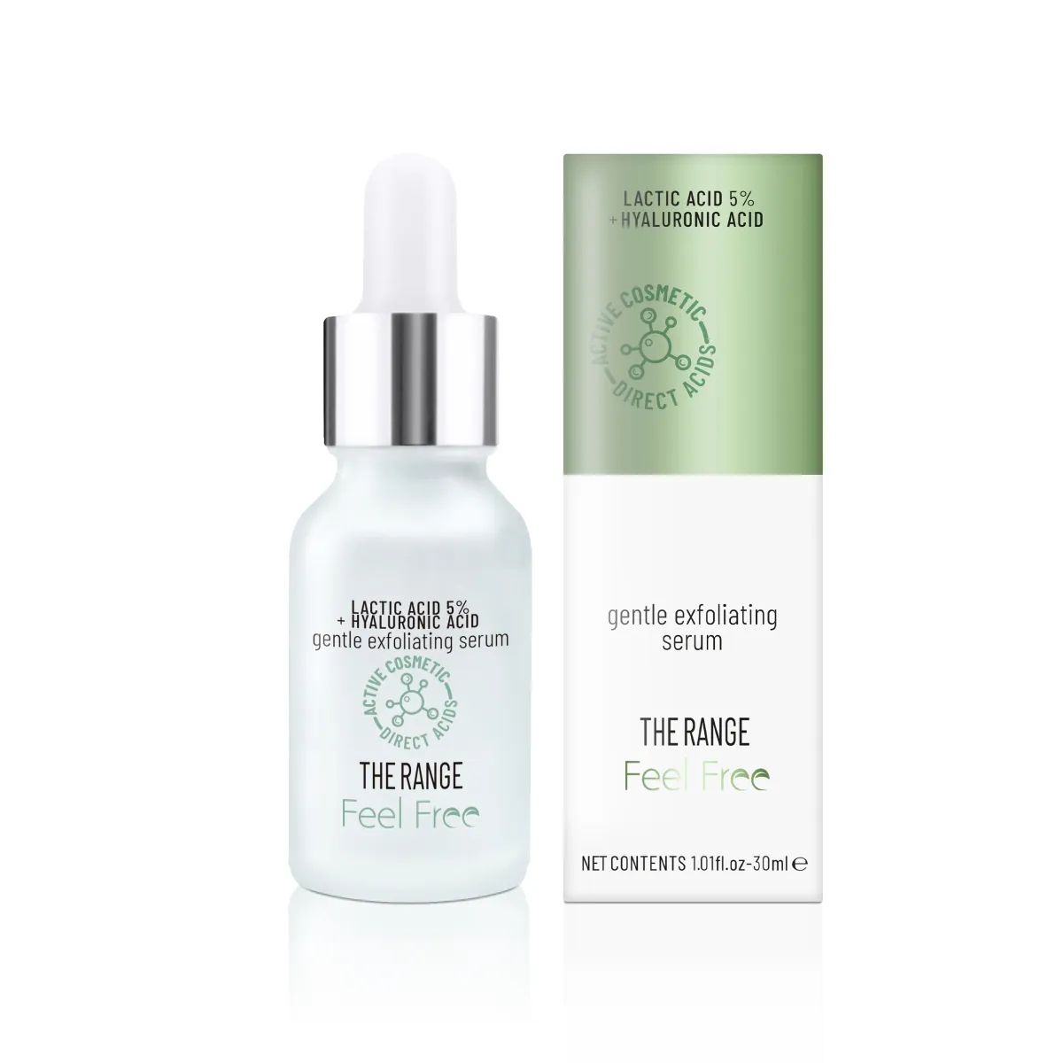 FEEL FREE THE RANGE SEERUM HÜALUROONHAPPE JA PIIMHAPPEGA KOORIV 30ML - Tootepilt