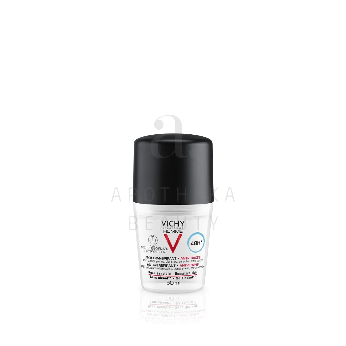 VICHY HOMME ANTIPERSPIRANT ROLL-ON 48H SÄRGI KAITSE 50ML - Tootepilt