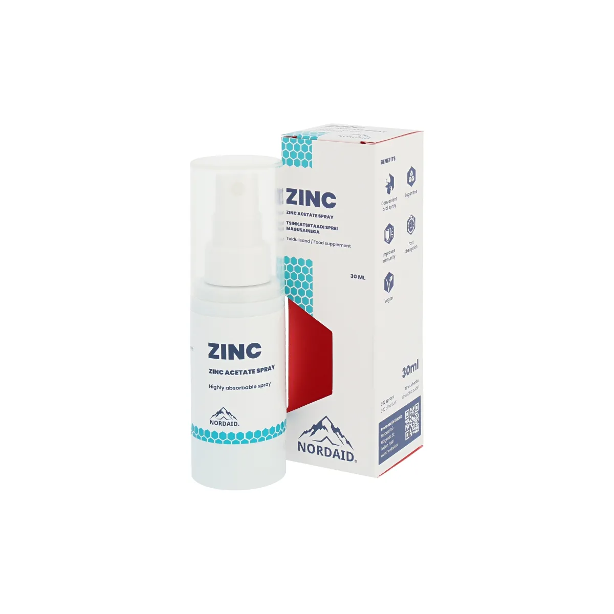 NORDAID ZINC SUUKAUDNE TSINKATSETAADI SPREI 30ML - Tootepilt
