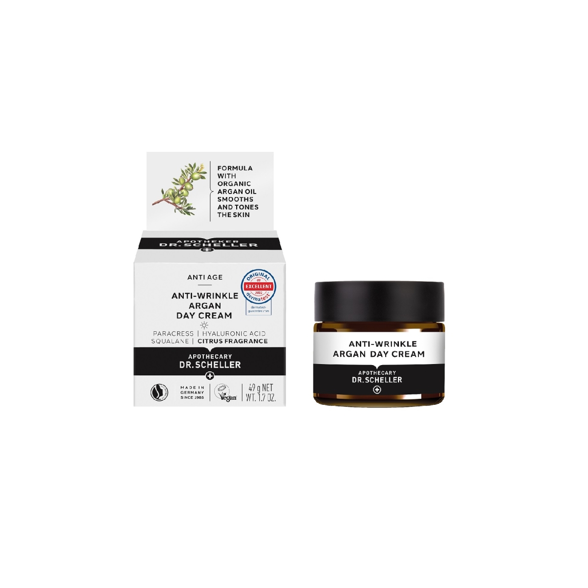 DR. SCHELLER PÄEVAKREEM KORTSUDEVASTANE ARGAANIAÕLIGA 50ML - Tootepilt
