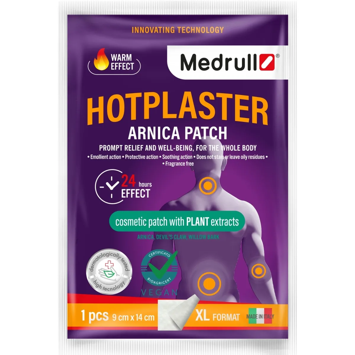 MEDRULL HOT VALU LEEVENDAV PLAASTER 9X14CM - Tootepilt