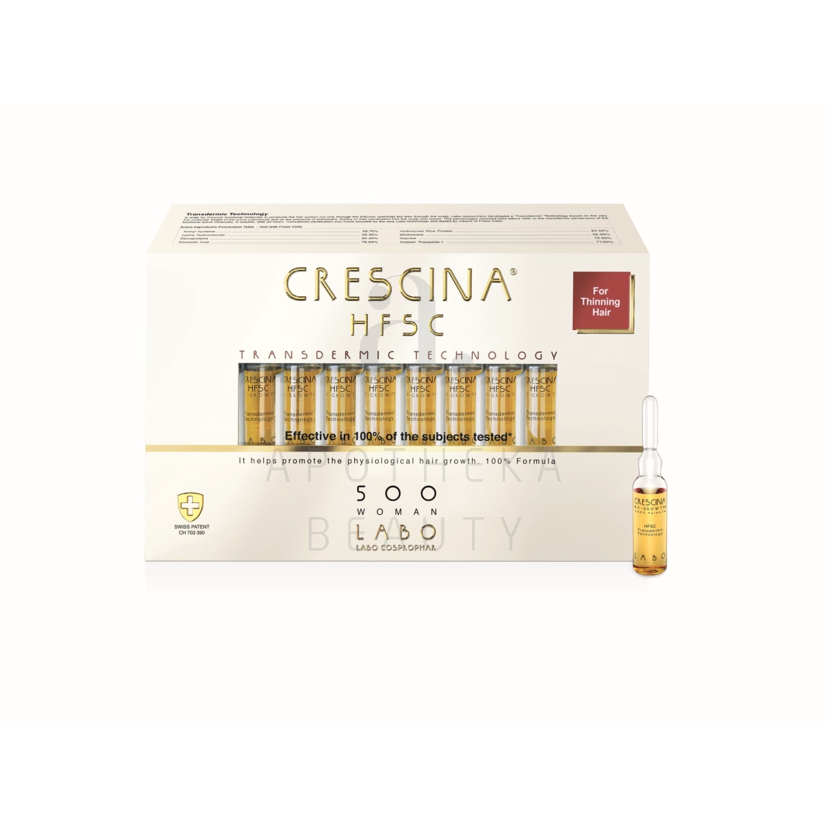 CRESCINA TRANSDERMIC 500 AMPULLID NAISTELE 3,5ML N20 - Tootepilt 1