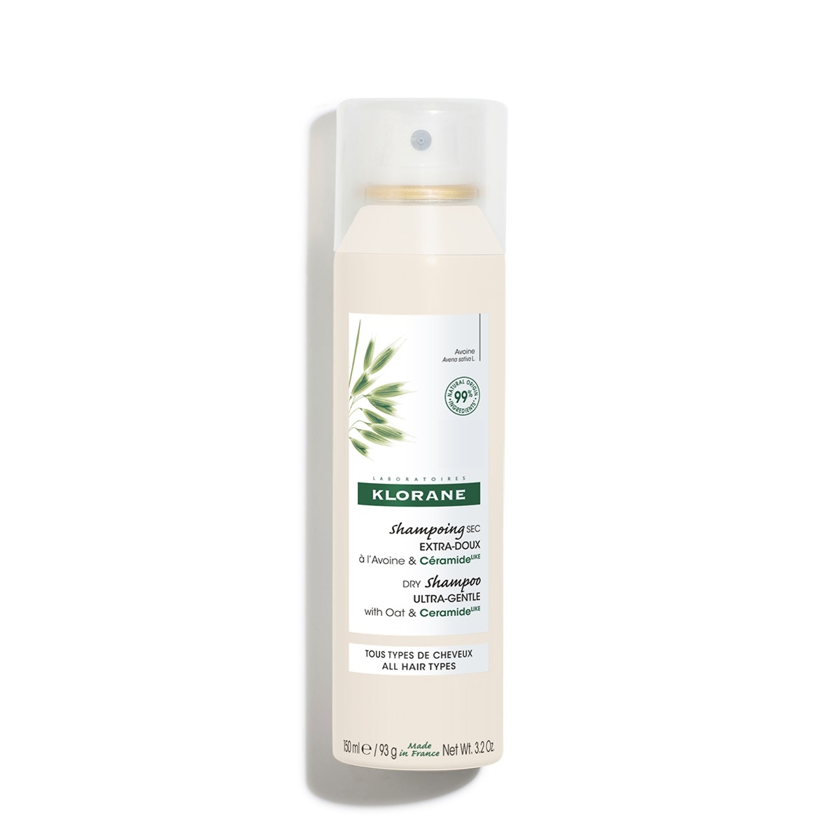KLORANE KUIVSHAMPOON KAERAEKSTRAKTIGA 150ML - Tootepilt