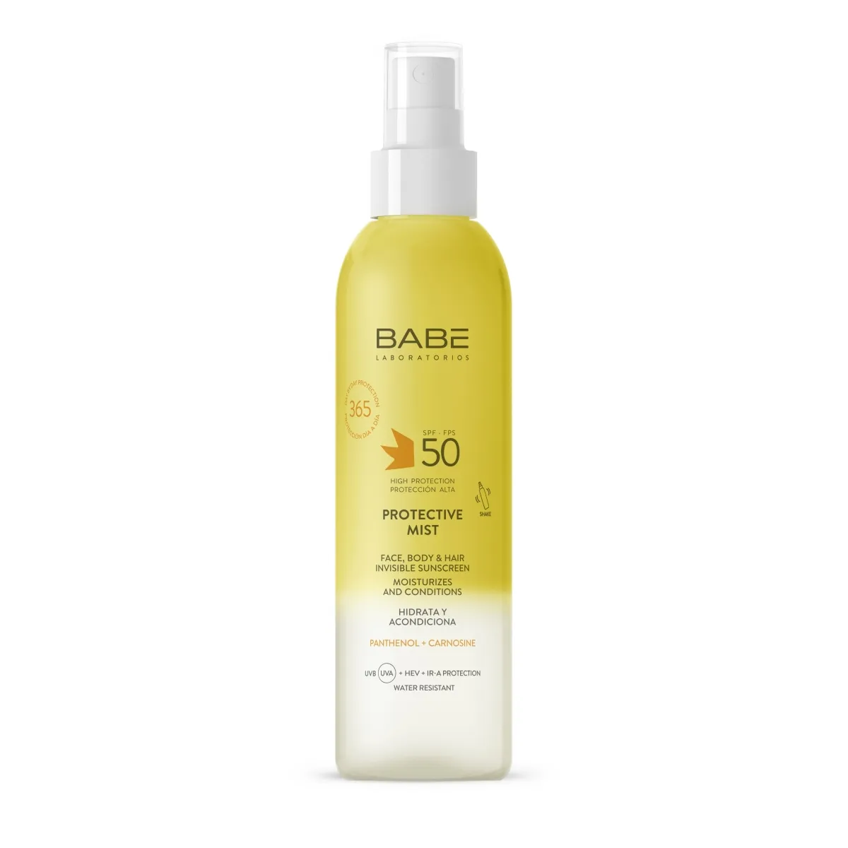 BABE PÄIKESEKAITSE SPREI NÄOLE, JUUSTELE, KEHALE SPF50 150ML - Tootepilt