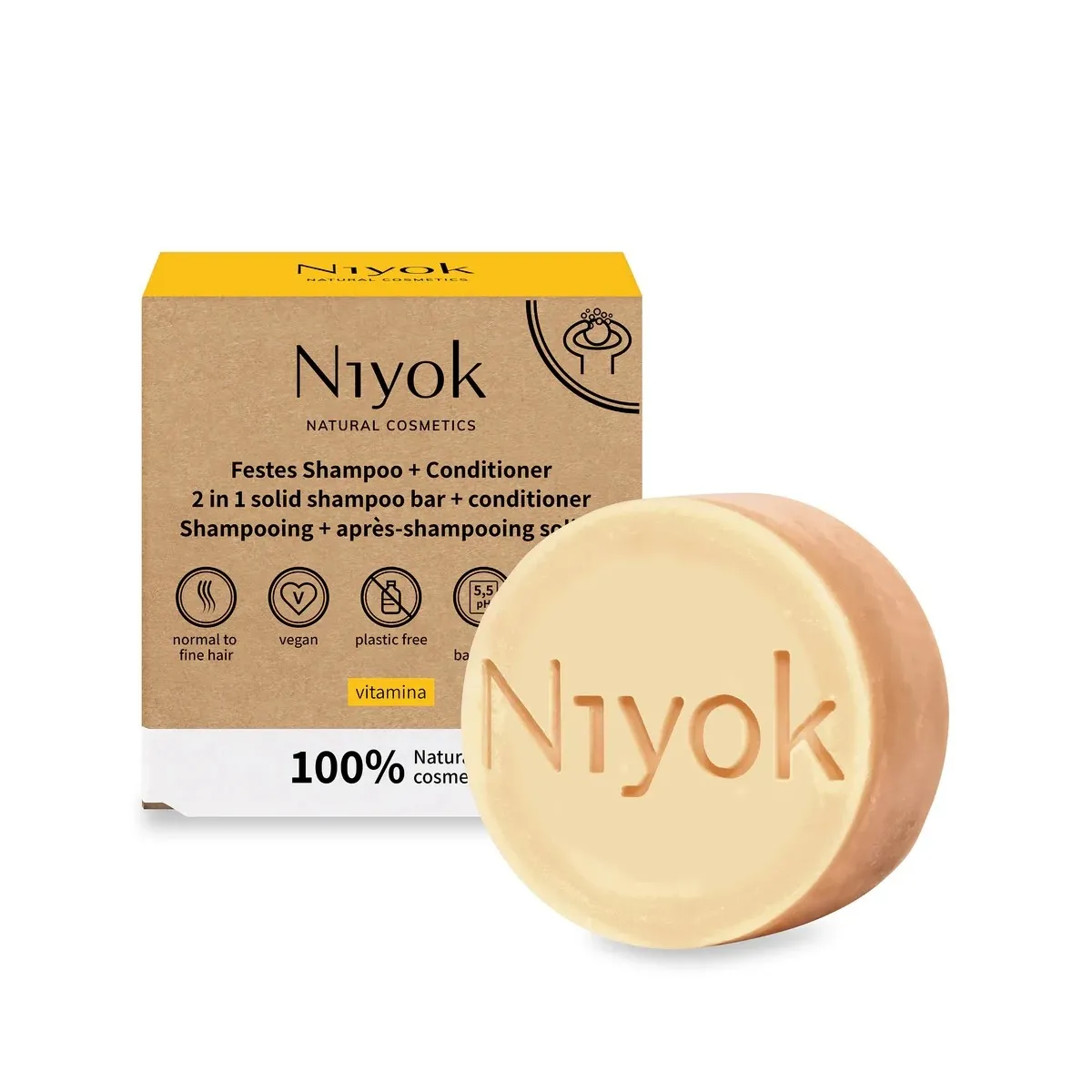 NIYOK TAHKE SHAMPOON+PALSAM VITAMINA 80G - Tootepilt