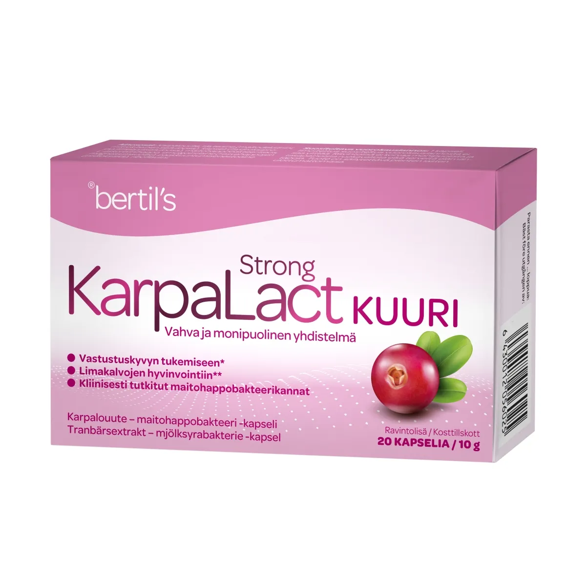 BERTILS KARPALACT STRONG KAPSLID N20 - Tootepilt