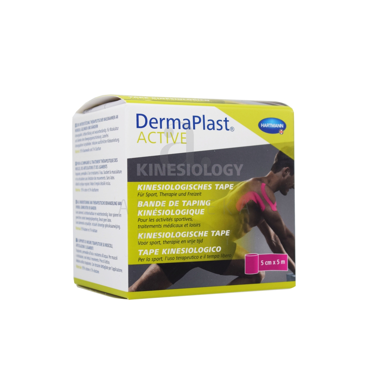 DERMAPLAST ACTIVE KINESIOTEIP 5CMX5M ROOSA - Tootepilt