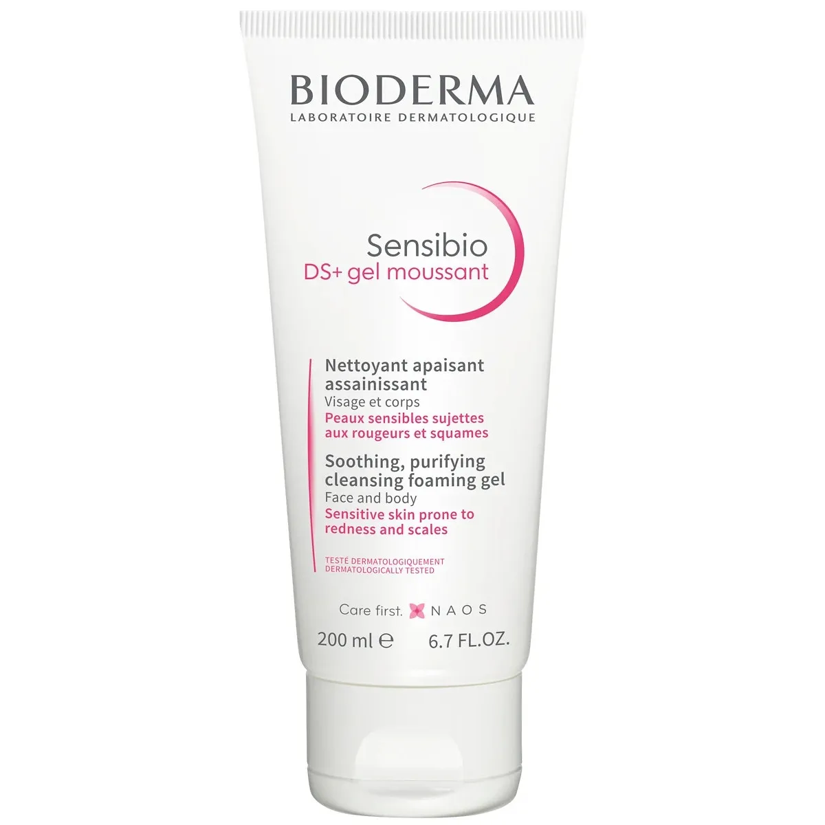 BIODERMA SENSIBIO DS+ PUHASTUSGEEL PUNETAVALE NAHALE 200ML - Tootepilt