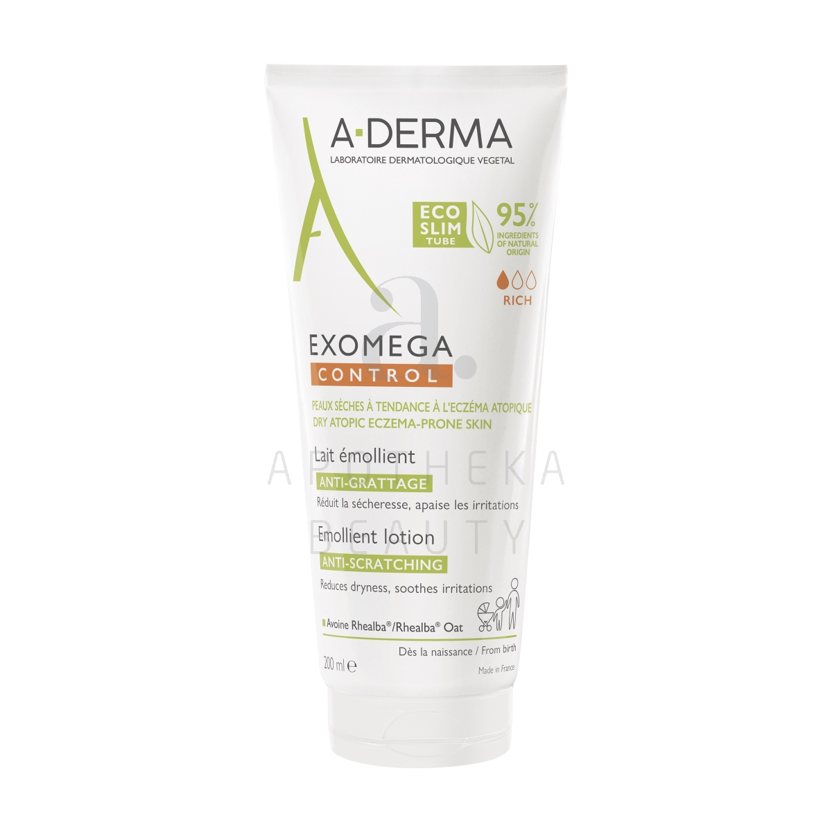 A-DERMA EXOMEGA CONTROL IHUPIIM ATOOPILISELE NAHALE 200ML - Tootepilt 1