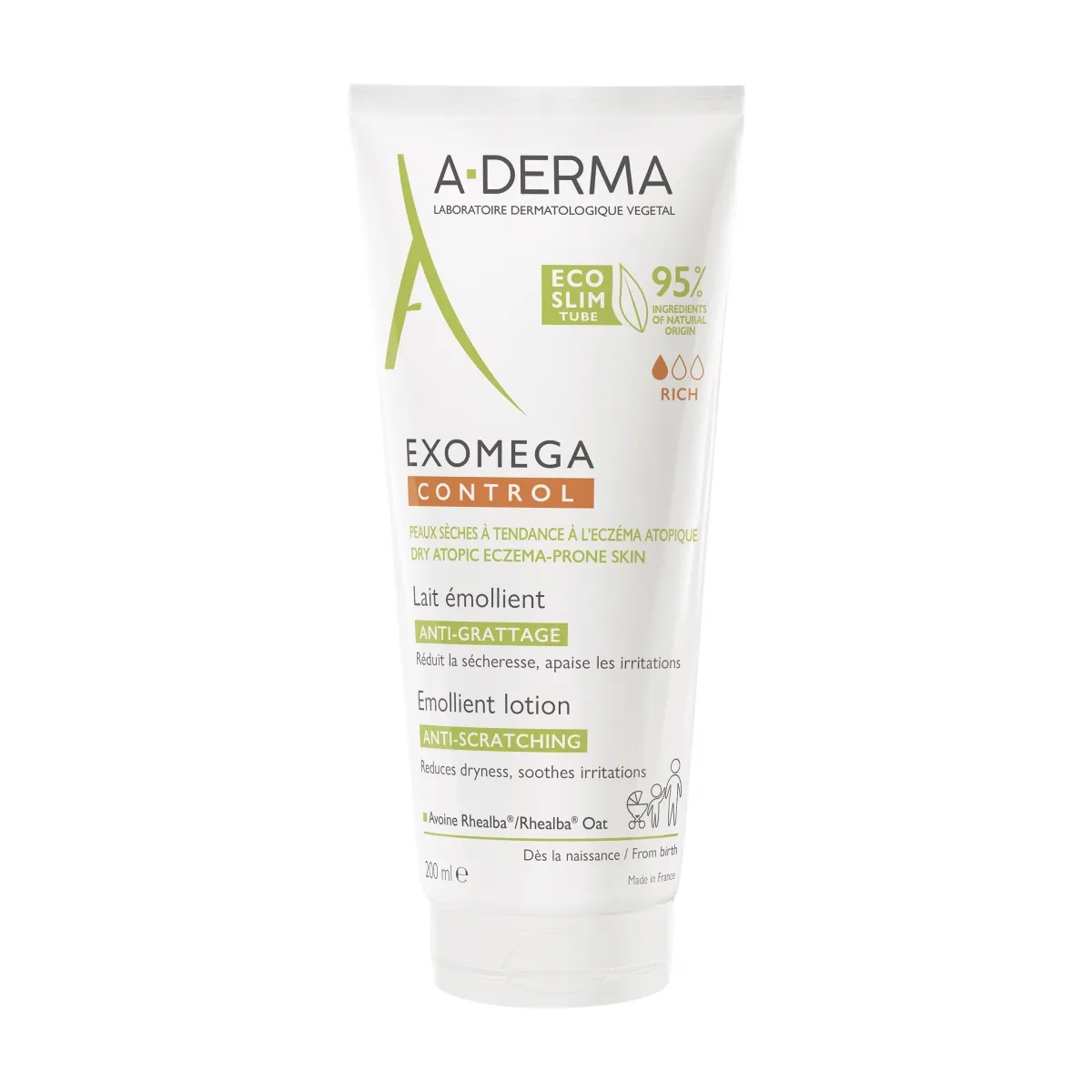 A-DERMA EXOMEGA CONTROL IHUPIIM ATOOPILISELE NAHALE 200ML - Tootepilt 1