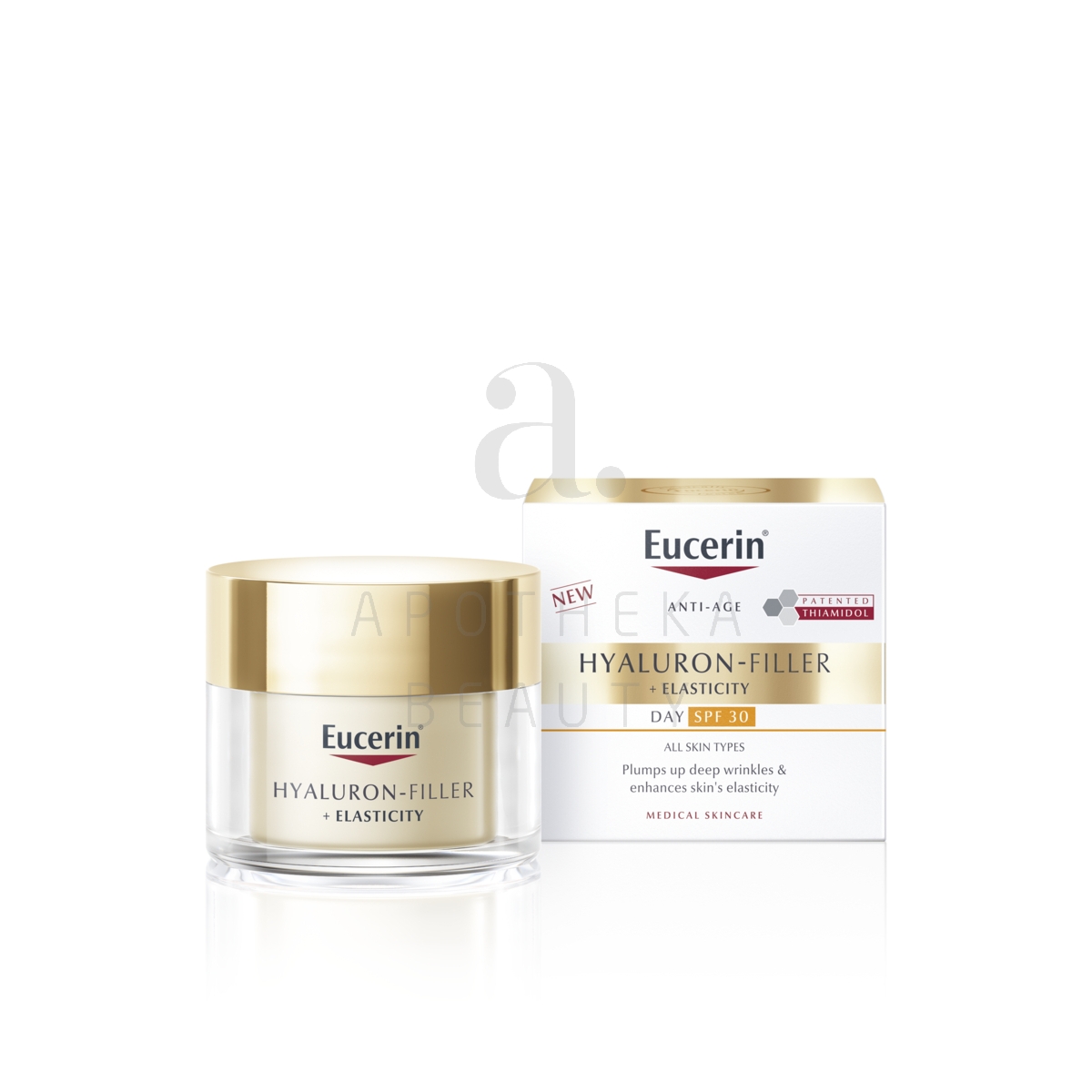 EUCERIN HYALURON FILLER+ELASTICITY PÄEVAKREEM SPF30 50ML - Tootepilt