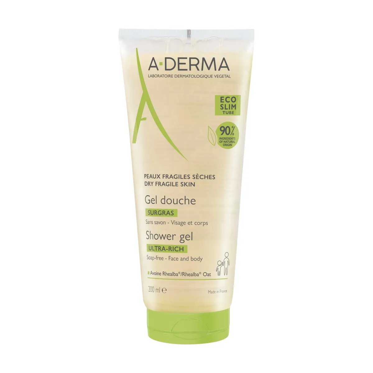 A-DERMA DUSHIGEEL KAERAEKSTRAKTIGA 200ML - Tootepilt