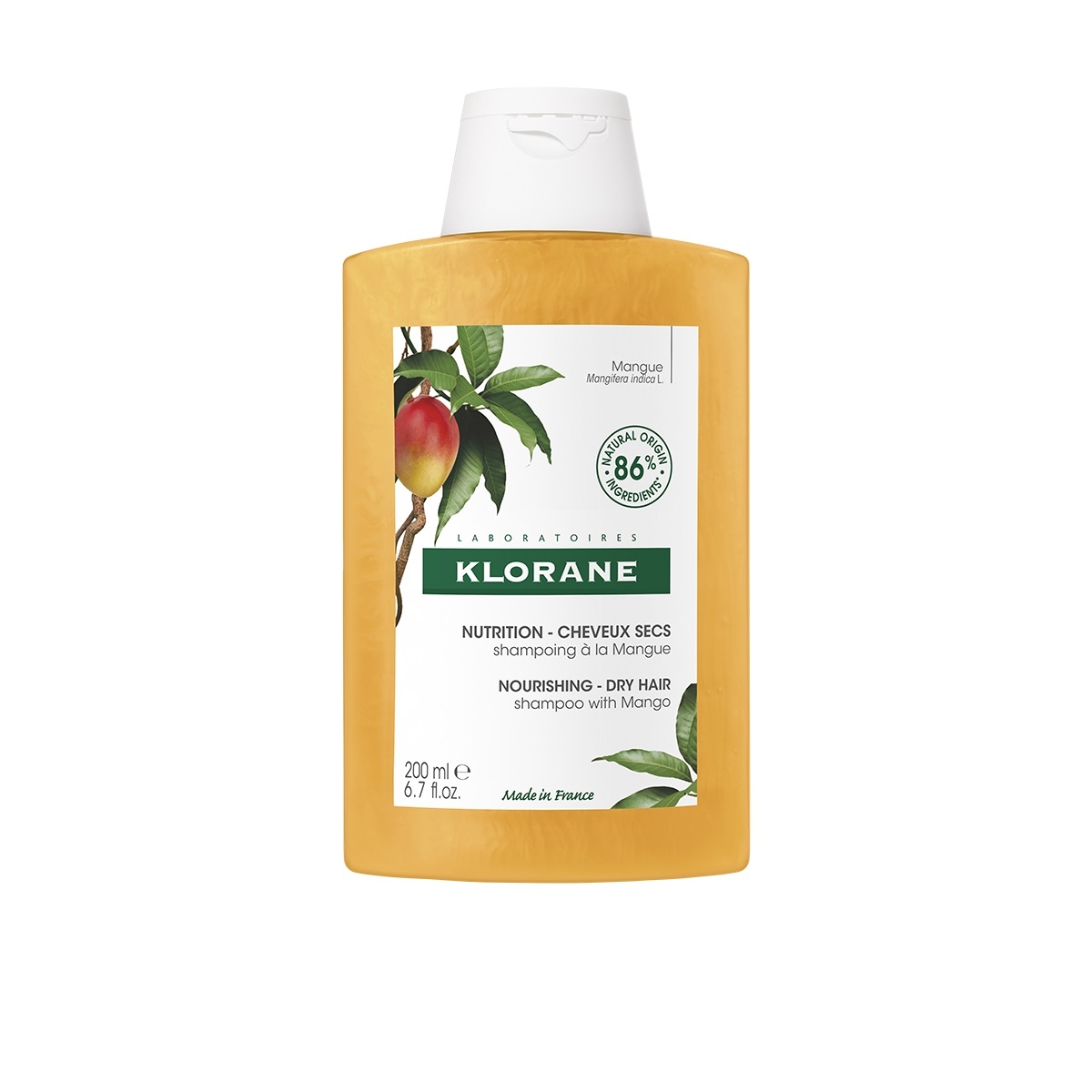 KLORANE SHAMPOON MANGO KUIVADELE JUUSTELE 200ML - Tootepilt