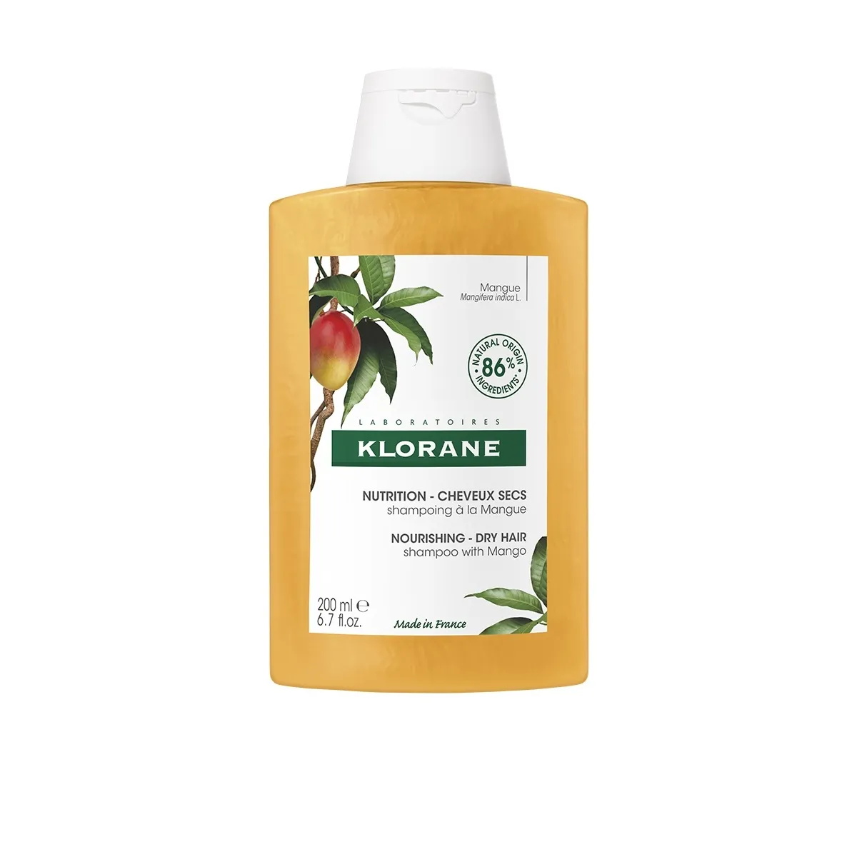 KLORANE SHAMPOON MANGO KUIVADELE JUUSTELE 200ML - Tootepilt