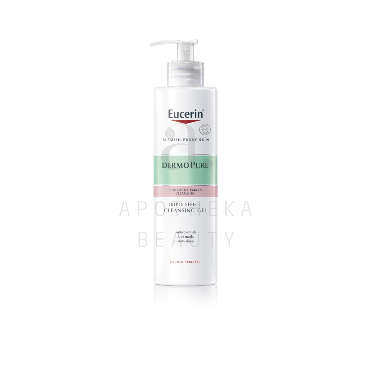 EUCERIN DERMOPURE PUHASTUSGEEL AKNEJÄRGNE 400ML - Tootepilt