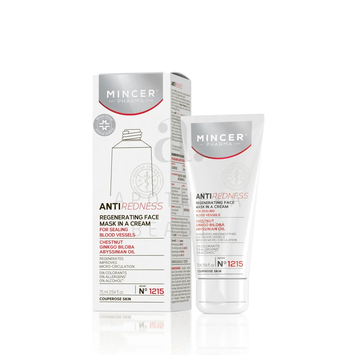 MINCER PHARMA REDNESS KREEMMASK PUNETUSVASTANE 75ML - Tootepilt