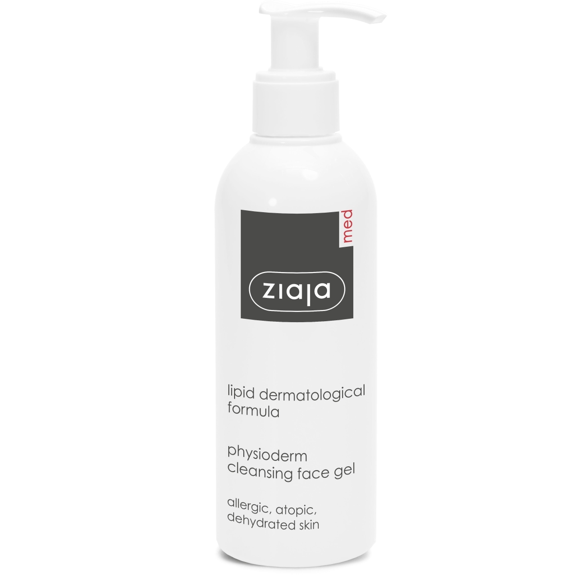 ZIAJA MED PHYSIODERM NÄOPUHASTUSGEEL TUNDLIKULE NAHALE 200ML - Tootepilt