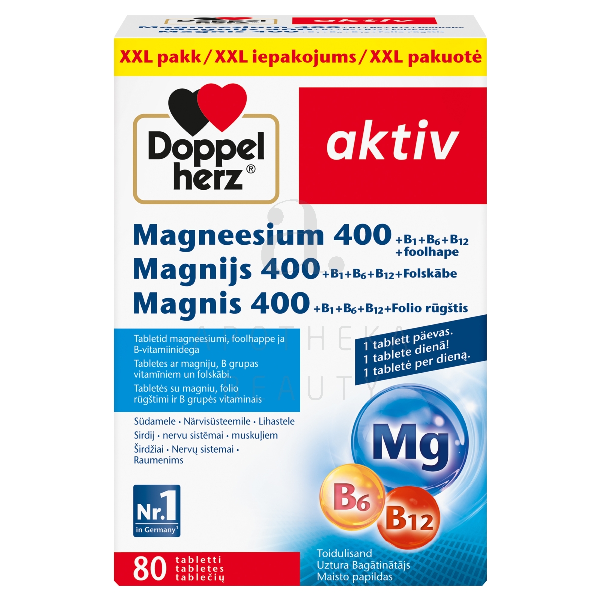 DOPPELHERZ AKTIV MAGNEESIUM XXL TBL N80 - Tootepilt