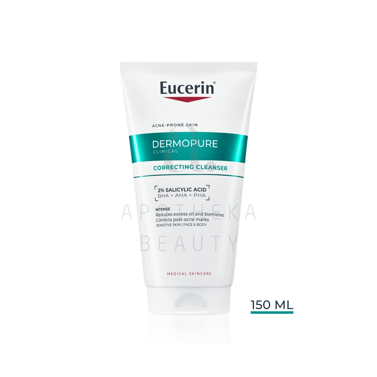 EUCERIN DERMOPURE CLINICAL NÄOPUHASTUSGEEL KORRIGEERIV 150ML - Tootepilt
