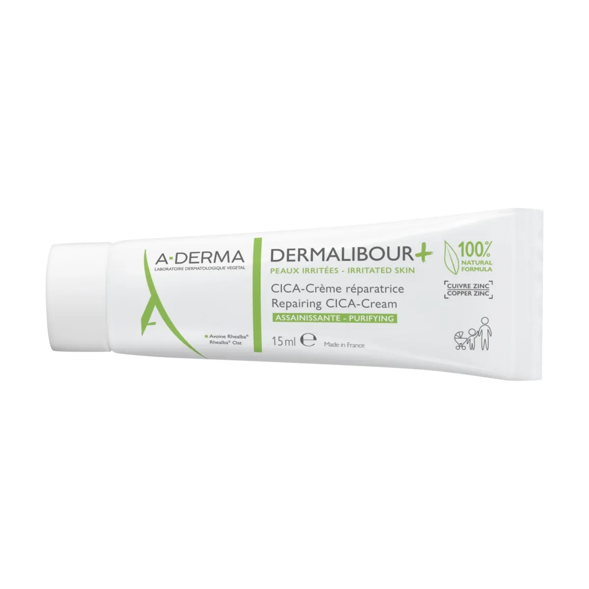 A-DERMA DERMALIBOUR+ CICA-KREEM TAASTAV 15ML - Tootepilt 1