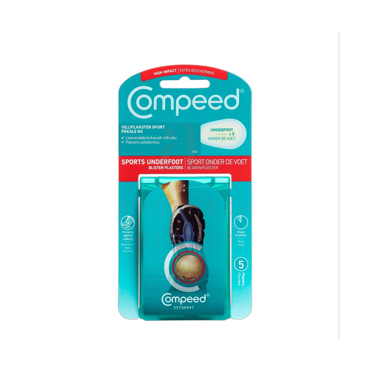 COMPEED VILLIPLAASTER SPORT PÄKALE N5 - Tootepilt