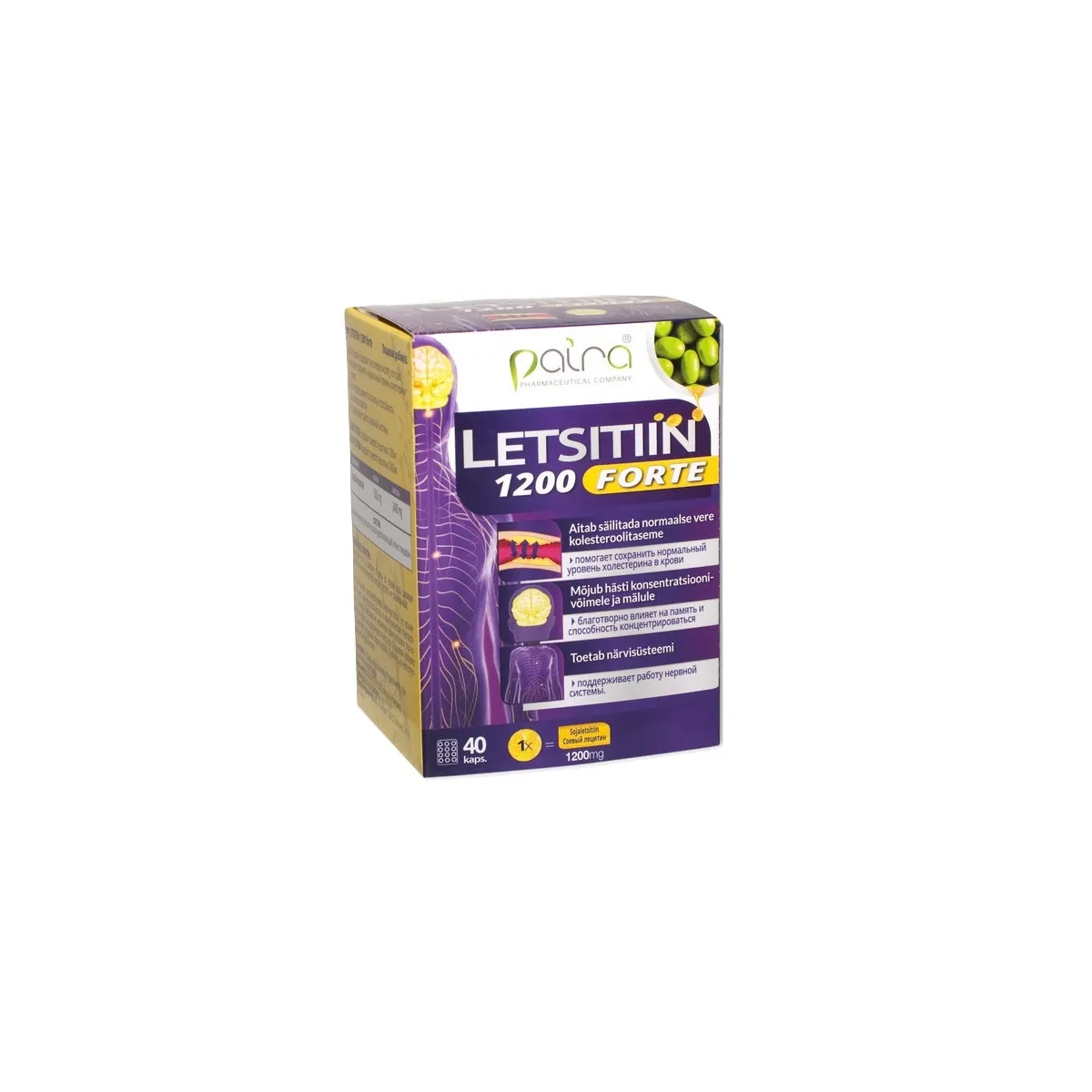LETSITIIN 1200 FORTE CAPS N40 - Tootepilt