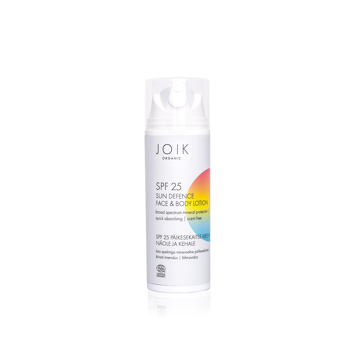 JOIK ORGANIC PÄIKESEKAITSEKREEM NÄOLE JA KEHALE SPF25 150ML - Tootepilt 1