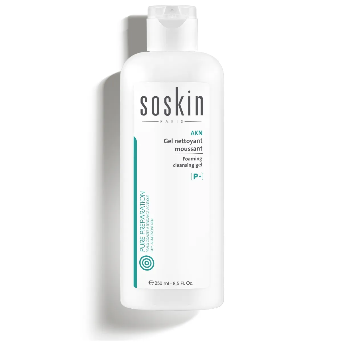 SOSKIN PARIS AKN PUHASTUSGEEL 250ML - Tootepilt