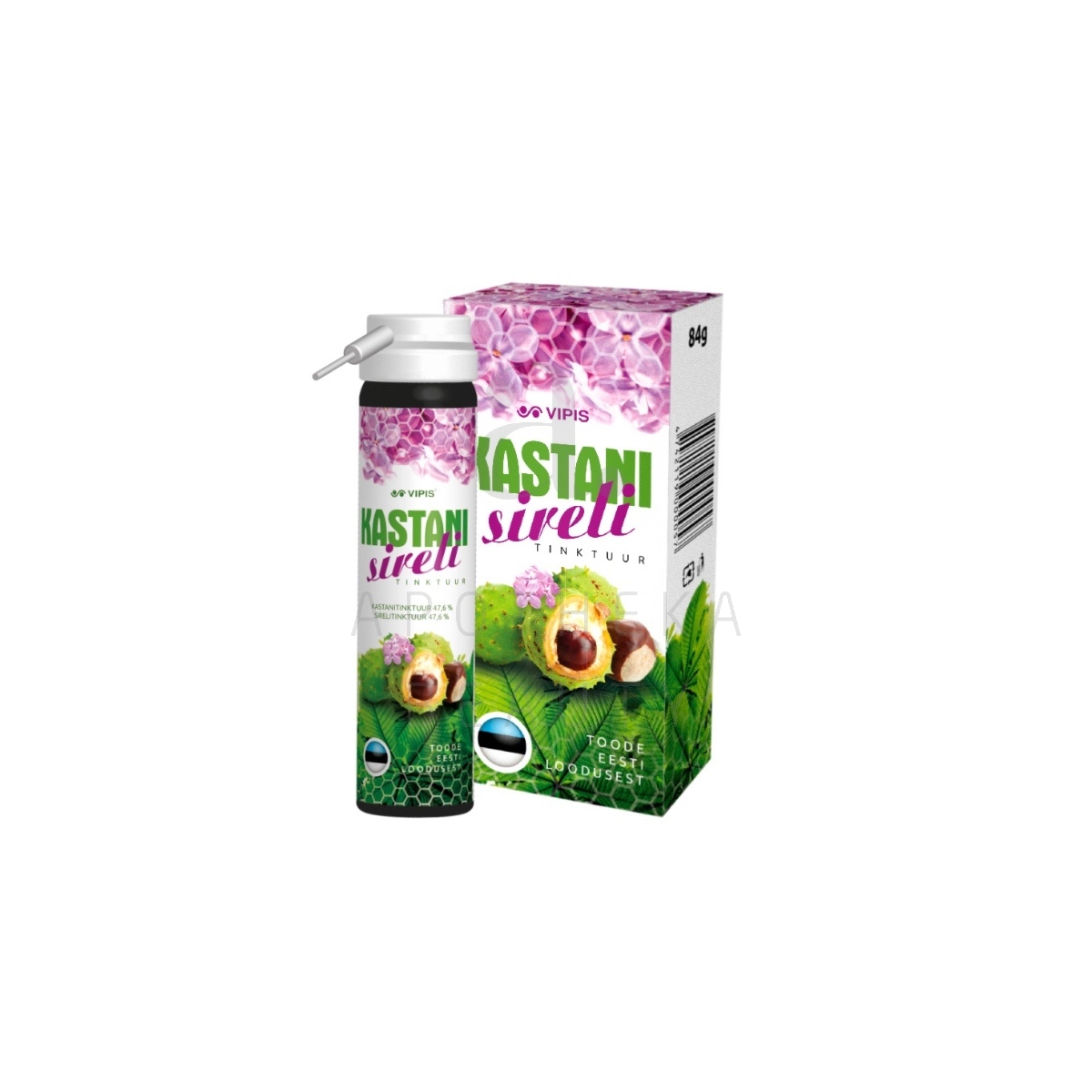 VIPIS KASTANI-SIRELI TINKTUUR AEROSOOL 84G - Tootepilt
