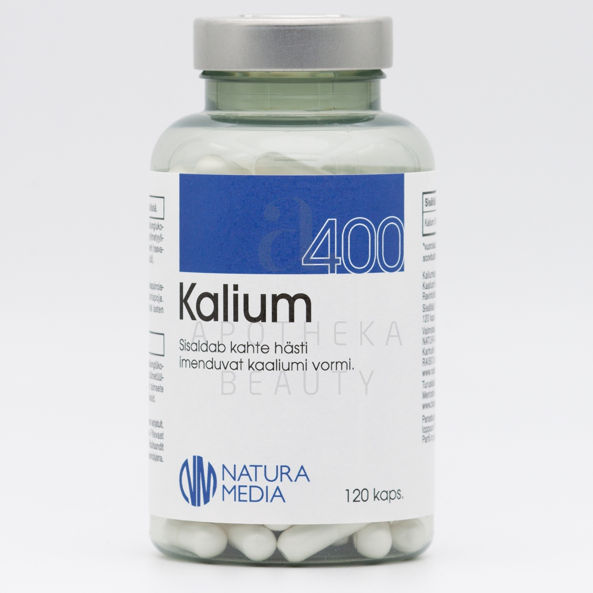 KAALIUM VAHVA KAPSLID 400MG N120 - Tootepilt