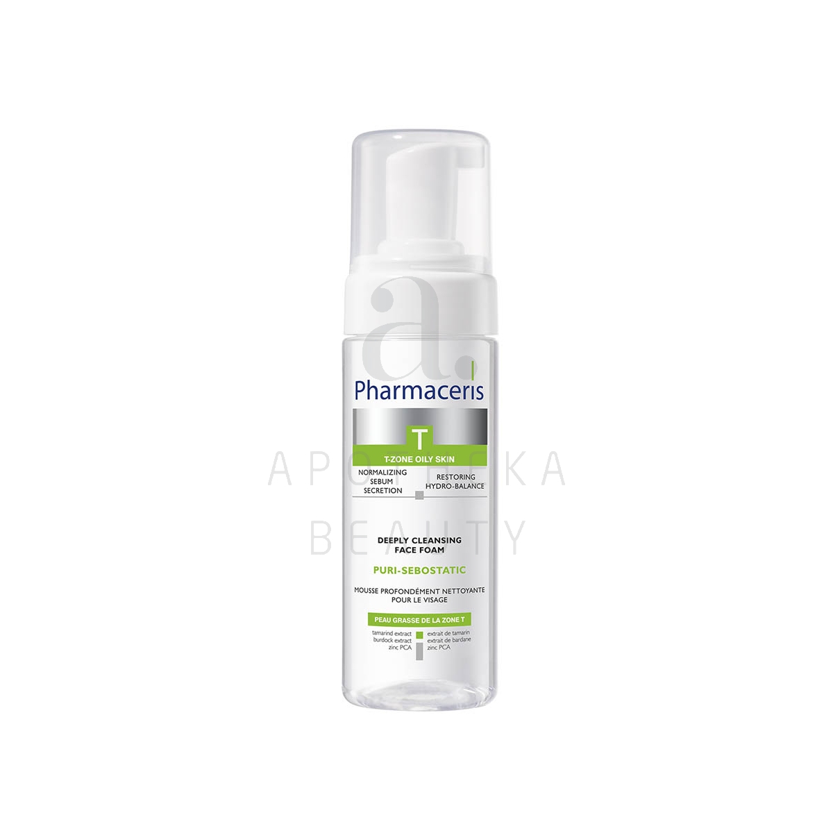 PHARMACERIS T PURI-SEBOSTATIC NÄOVAHT SÜGAVPUHASTAV 150ML - Tootepilt