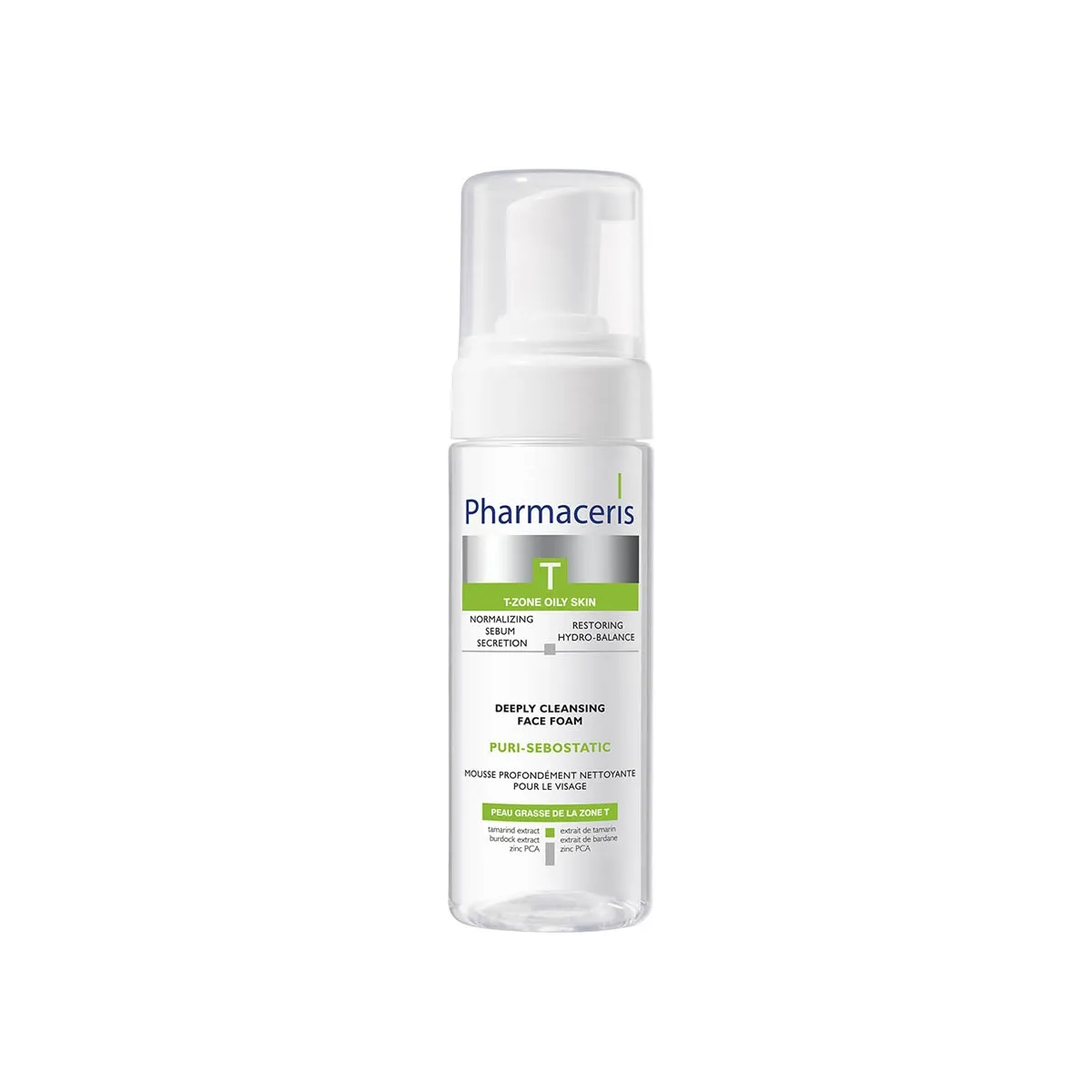 PHARMACERIS T PURI-SEBOSTATIC NÄOVAHT SÜGAVPUHASTAV 150ML - Tootepilt