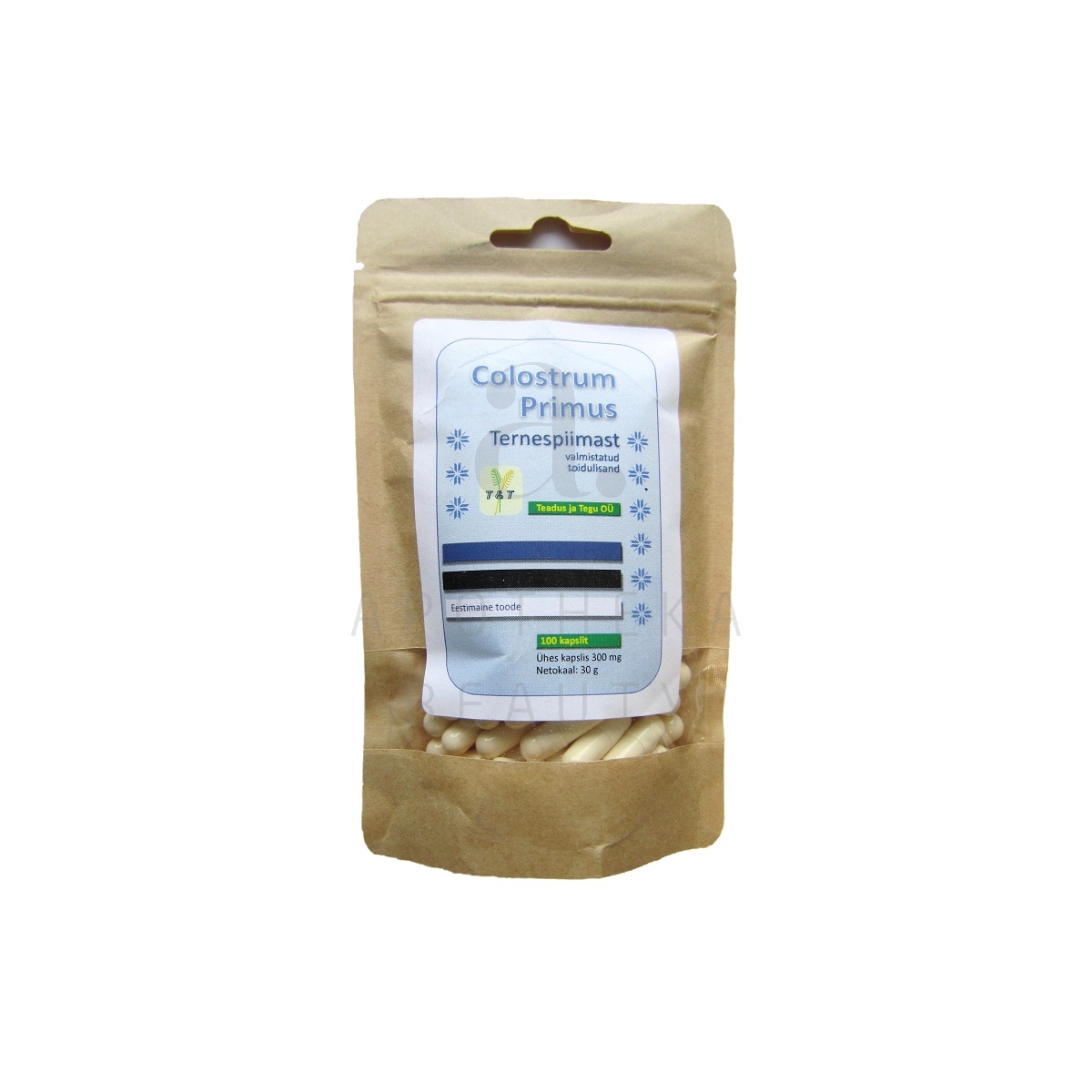 COLOSTRUM PRIMUS TERNESPIIMA KAPSLID 300MG N100 - Tootepilt
