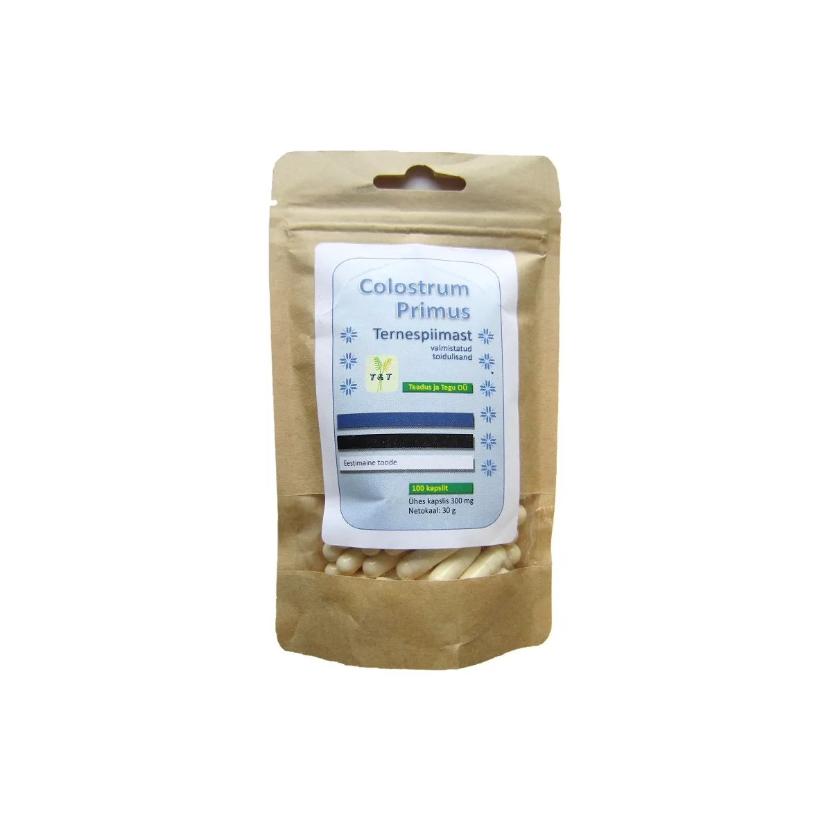 COLOSTRUM PRIMUS TERNESPIIMA KAPSLID 300MG N100 - Tootepilt